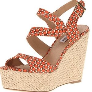 Steve Madden Jenny Espadrille Butterfly Print Wedge